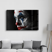 Joker Face | Glass Wall Art - Artdesigna