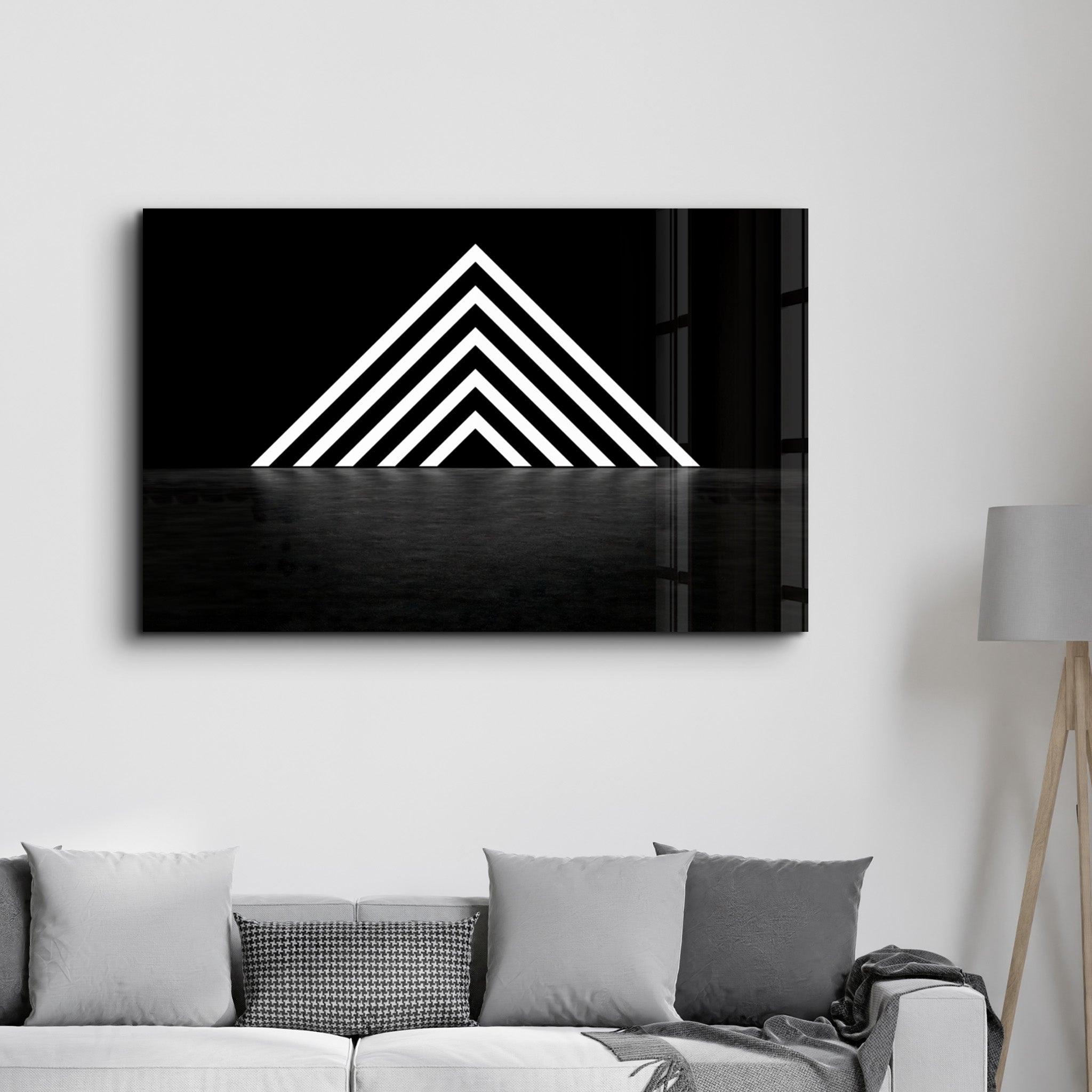 Mystic Triangle Gate | Glass Wall Art - Artdesigna