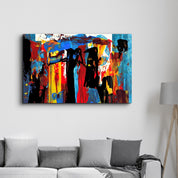 African Abstract | Glass Wall Art - Artdesigna