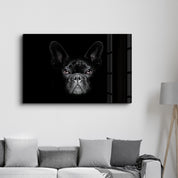 The French Bulldog | Glass Wall Art - Artdesigna