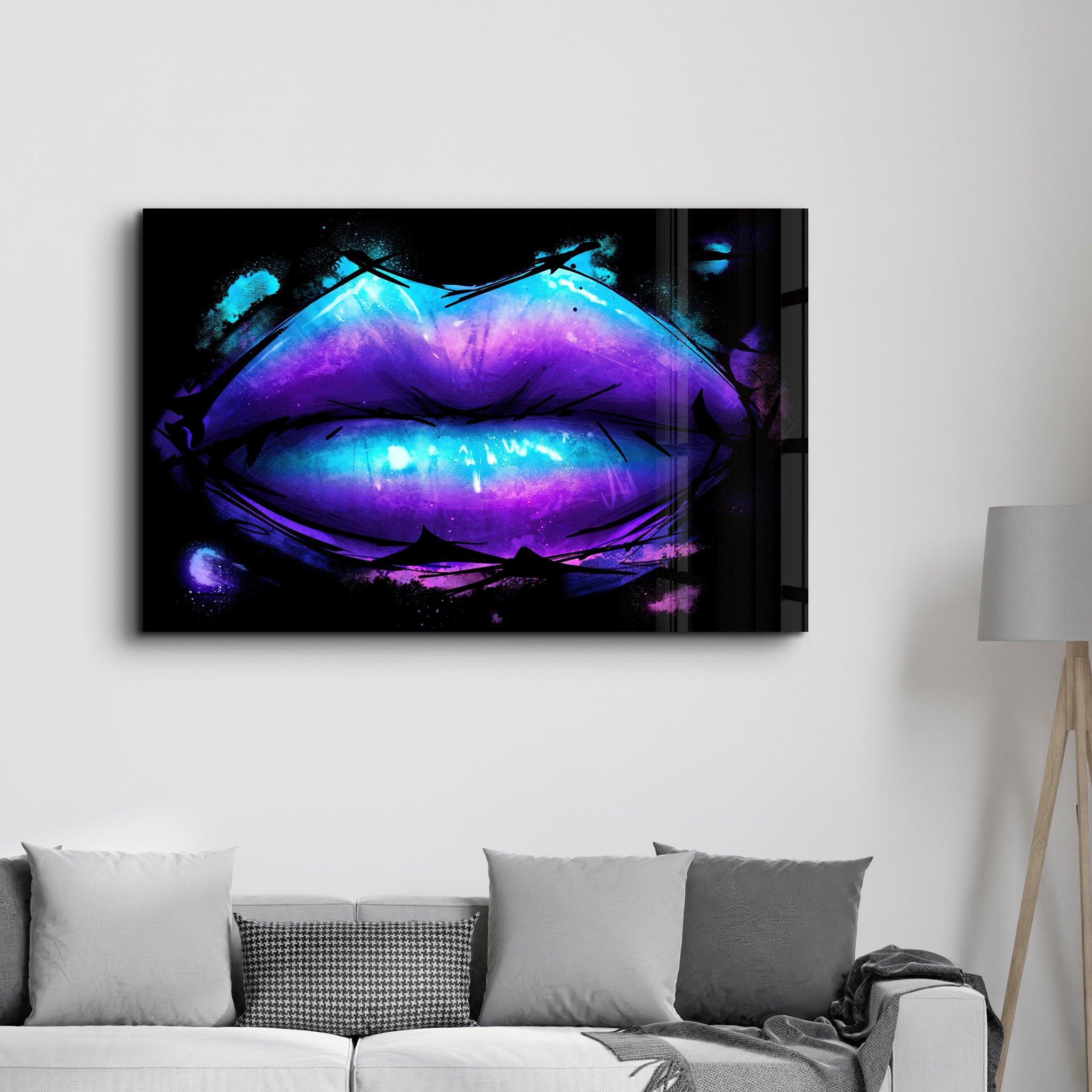 Trippy Vibes | Glass Wall Art - Artdesigna