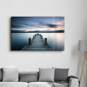 Pier | Glass Wall Art - Artdesigna