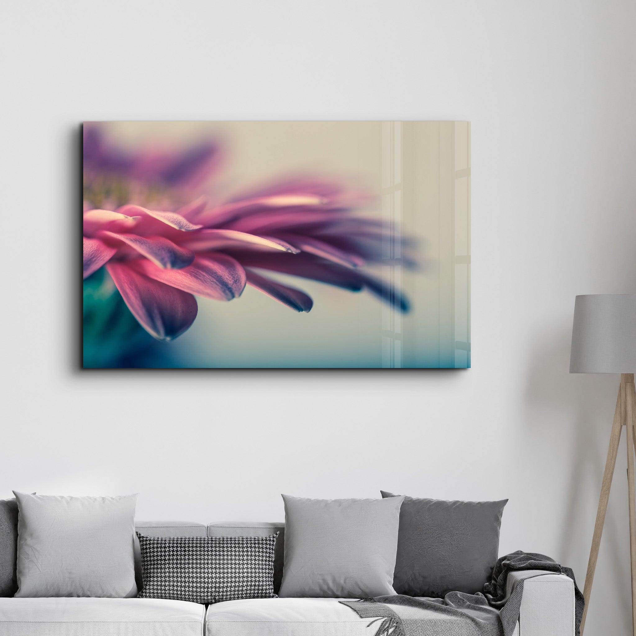 Blossom Serenity | Glass Wall Art - Artdesigna