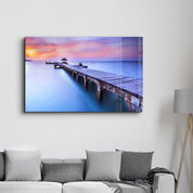 Pier 3 | Glass Wall Art - Artdesigna