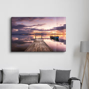 Pier 10 | Glass Wall Art - Artdesigna