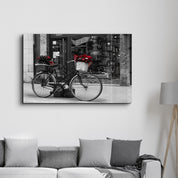 Bicycle | Glass Wall Art - Artdesigna