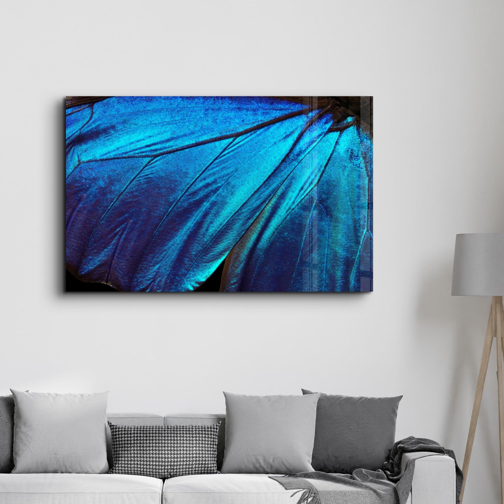 Butterfly Wing | Glass Wall Art - Artdesigna