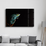 Chameleon | Glass Wall Art - Artdesigna