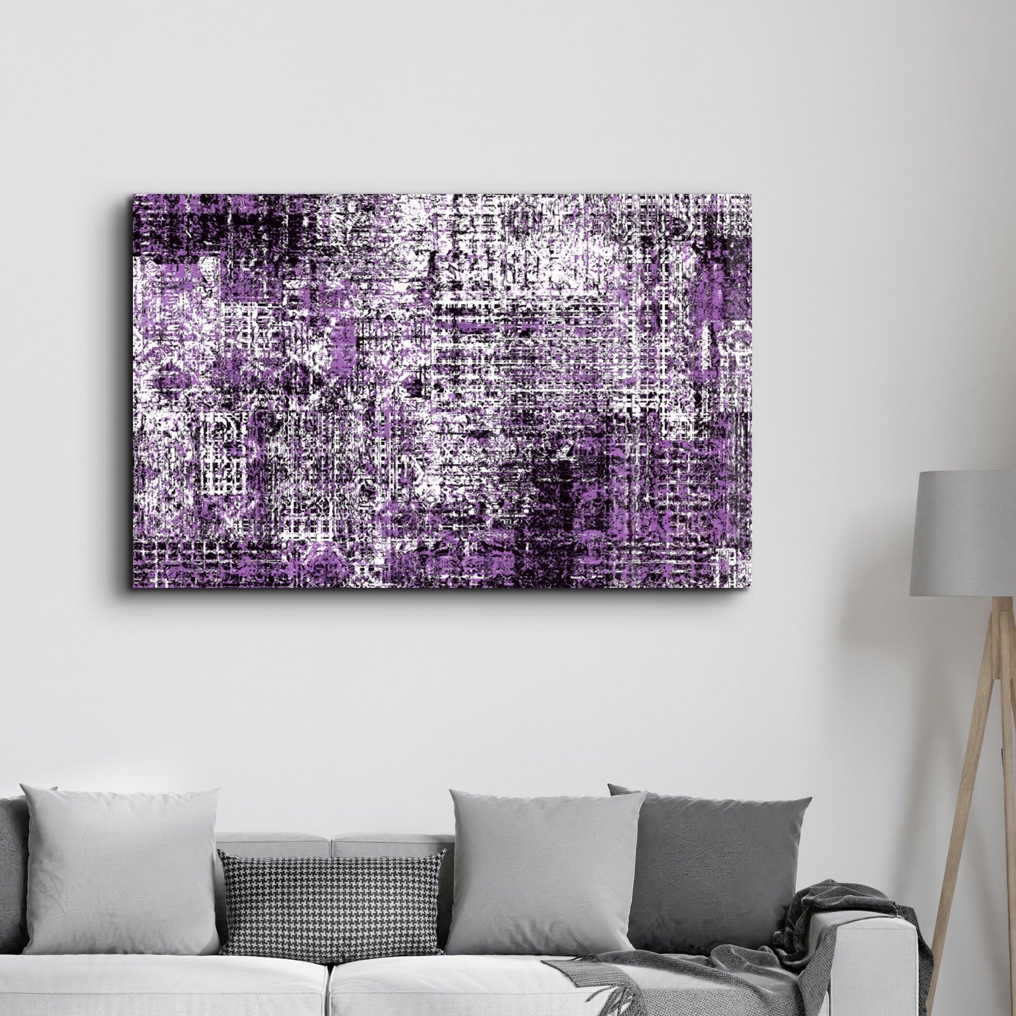 Code of Purple | Glass Wall Art - Artdesigna