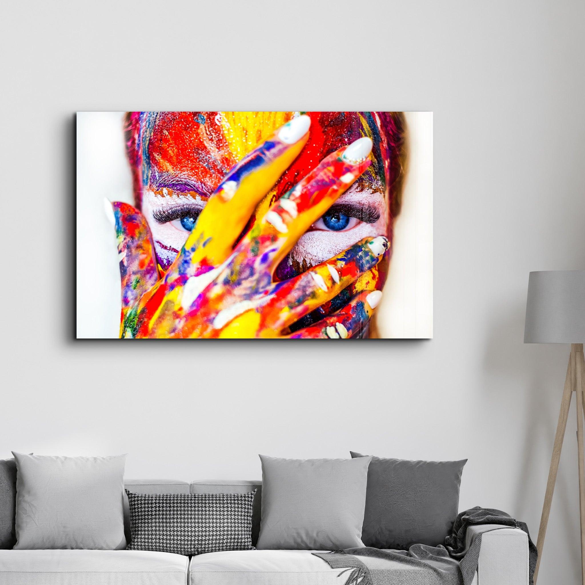 Out of the Paint Box | Glass Wall Art - Artdesigna