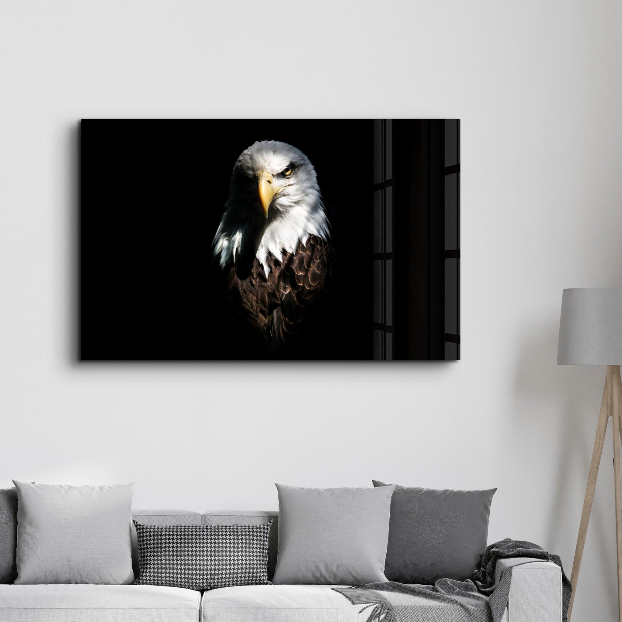 Eagle 1 | Glass Wall Art - Artdesigna