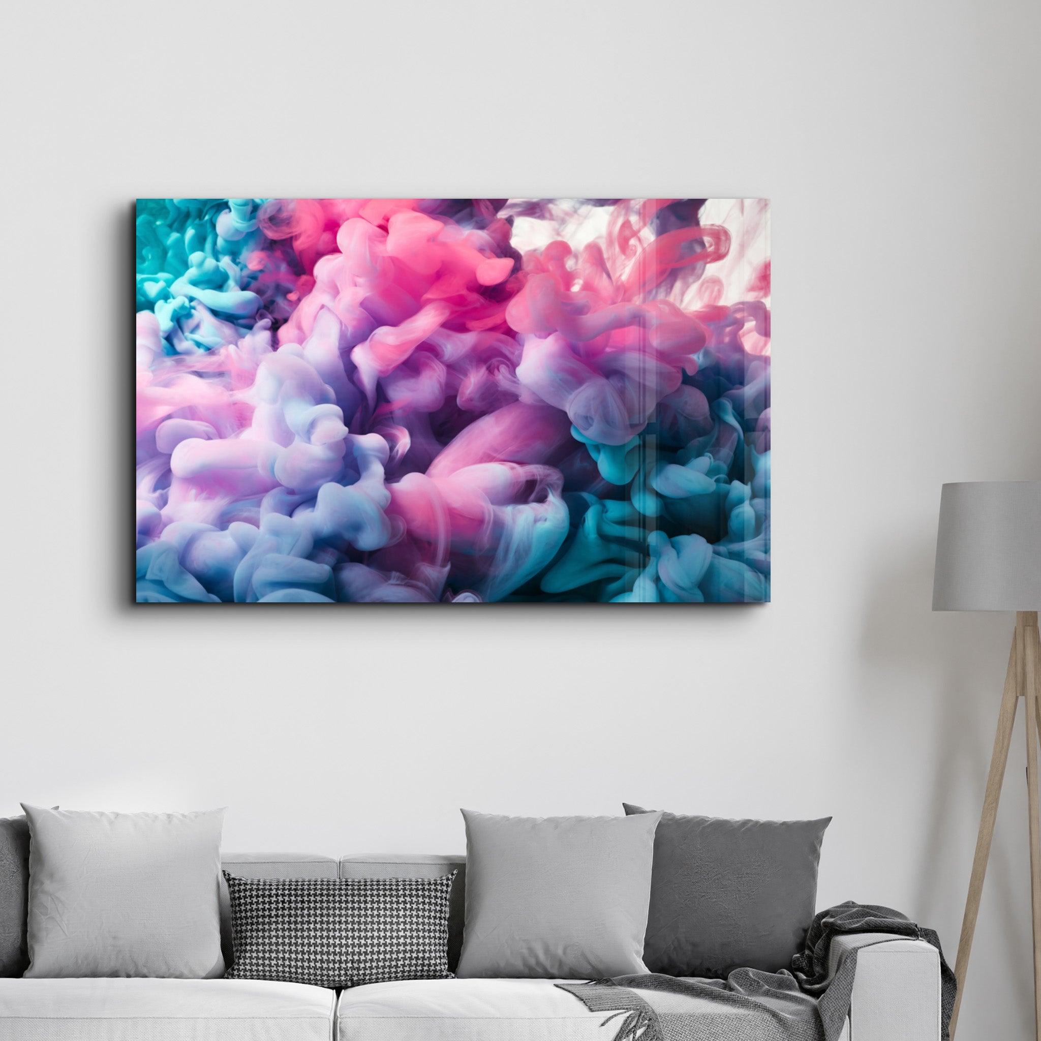 Color Dance | Glass Wall Art - Artdesigna