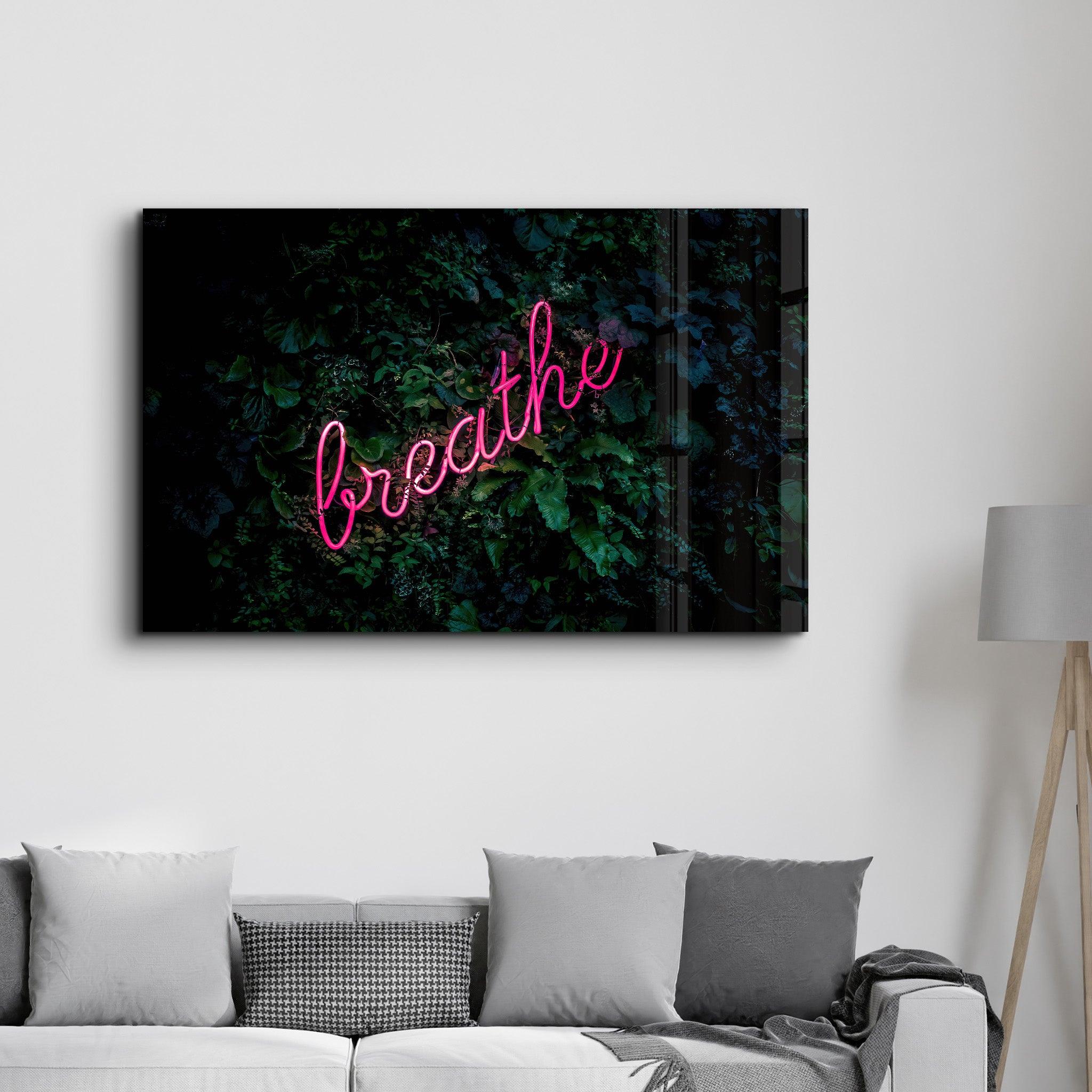 Breathe | Designer's Collection Glass Wall Art - Artdesigna