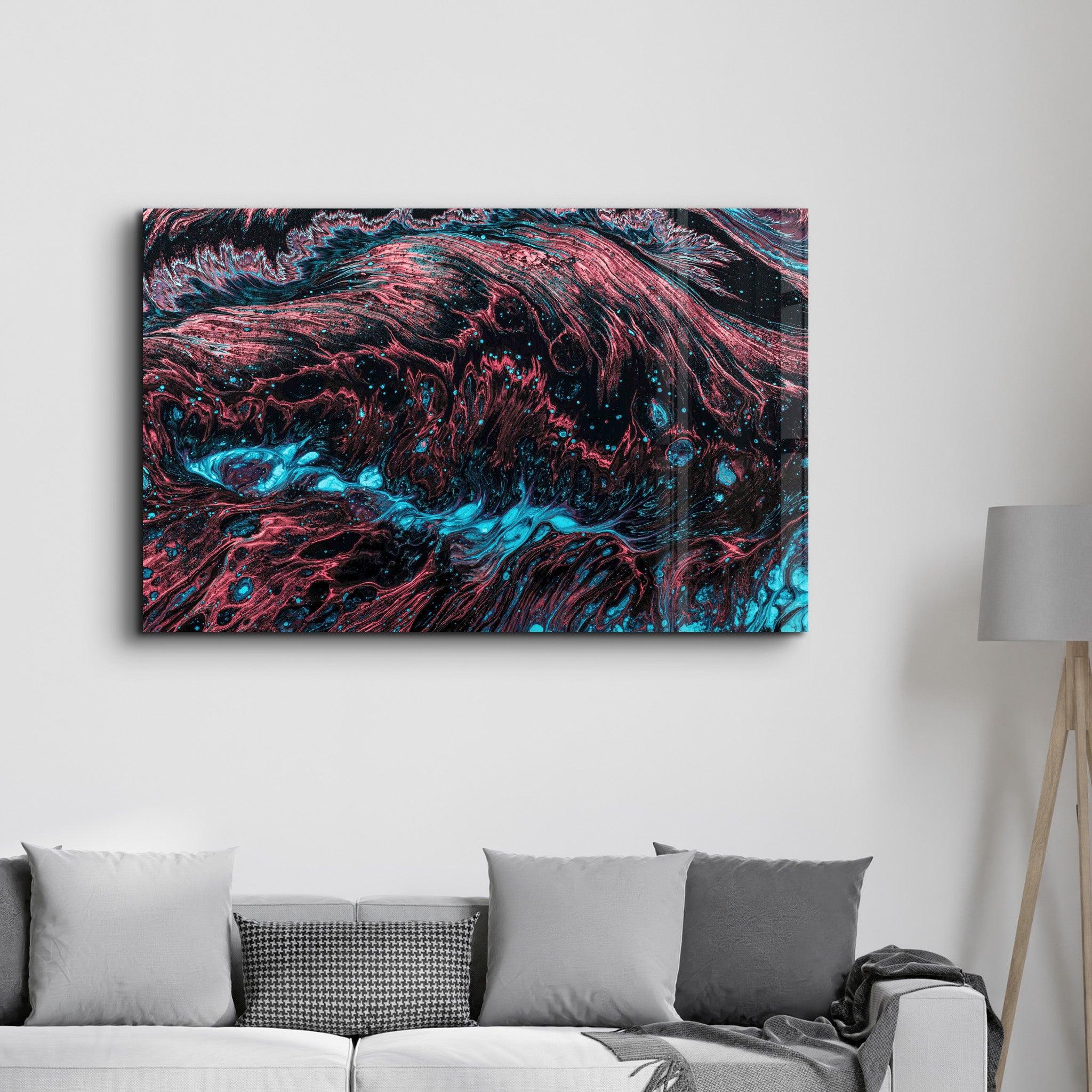 Color Waves | Designer's Collection Glass Wall Art - Artdesigna