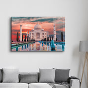 Taj Mahal- India | Glass Wall Art - Artdesigna