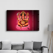 Lord Ganesha | Glass Wall Art - Artdesigna