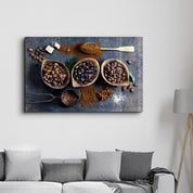 Coffee Beans | Glass Wall Art - Artdesigna