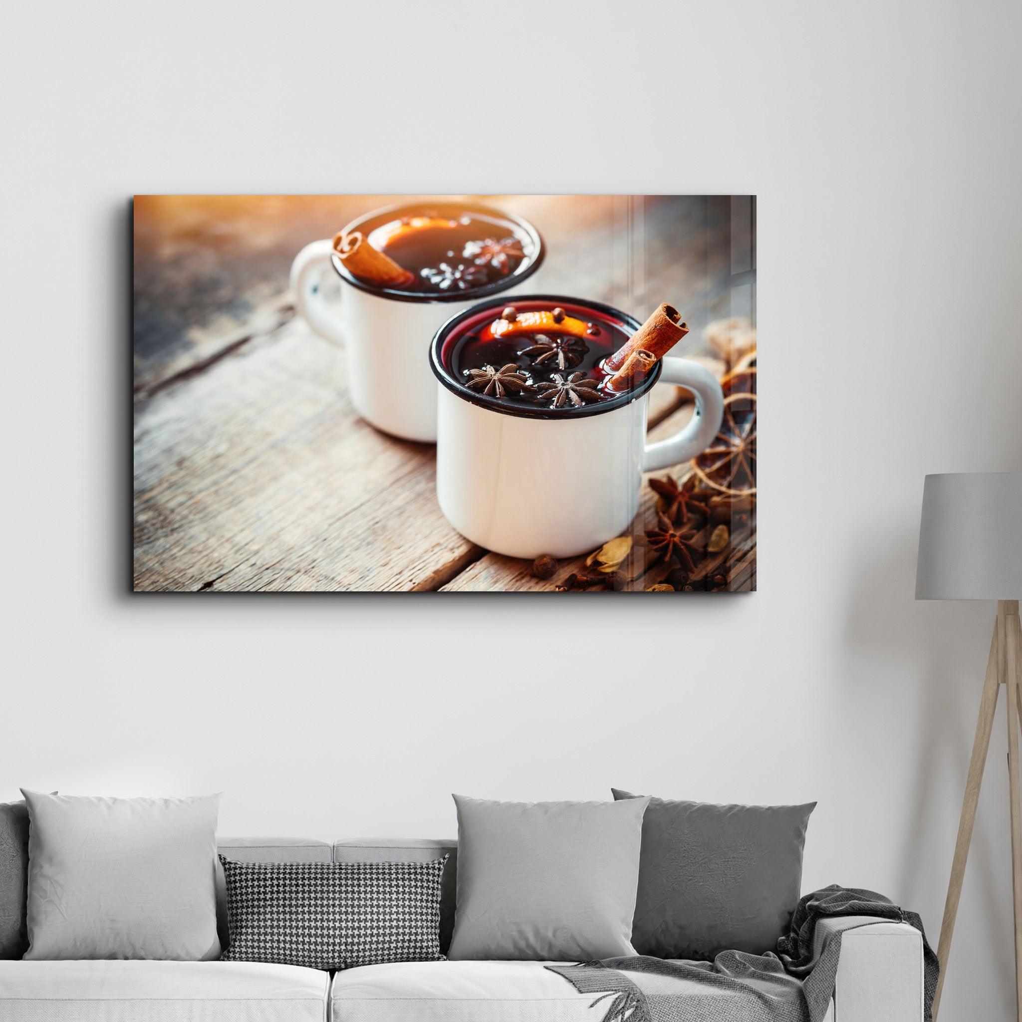 Mulled Wine | Glass Wall Art - Artdesigna