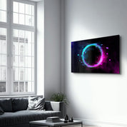 Circle In the Space | Glass Wall Art - Artdesigna