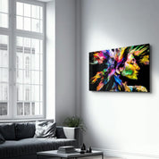 Rainbow Echoes in My Mind| Glass Wall Art - Artdesigna