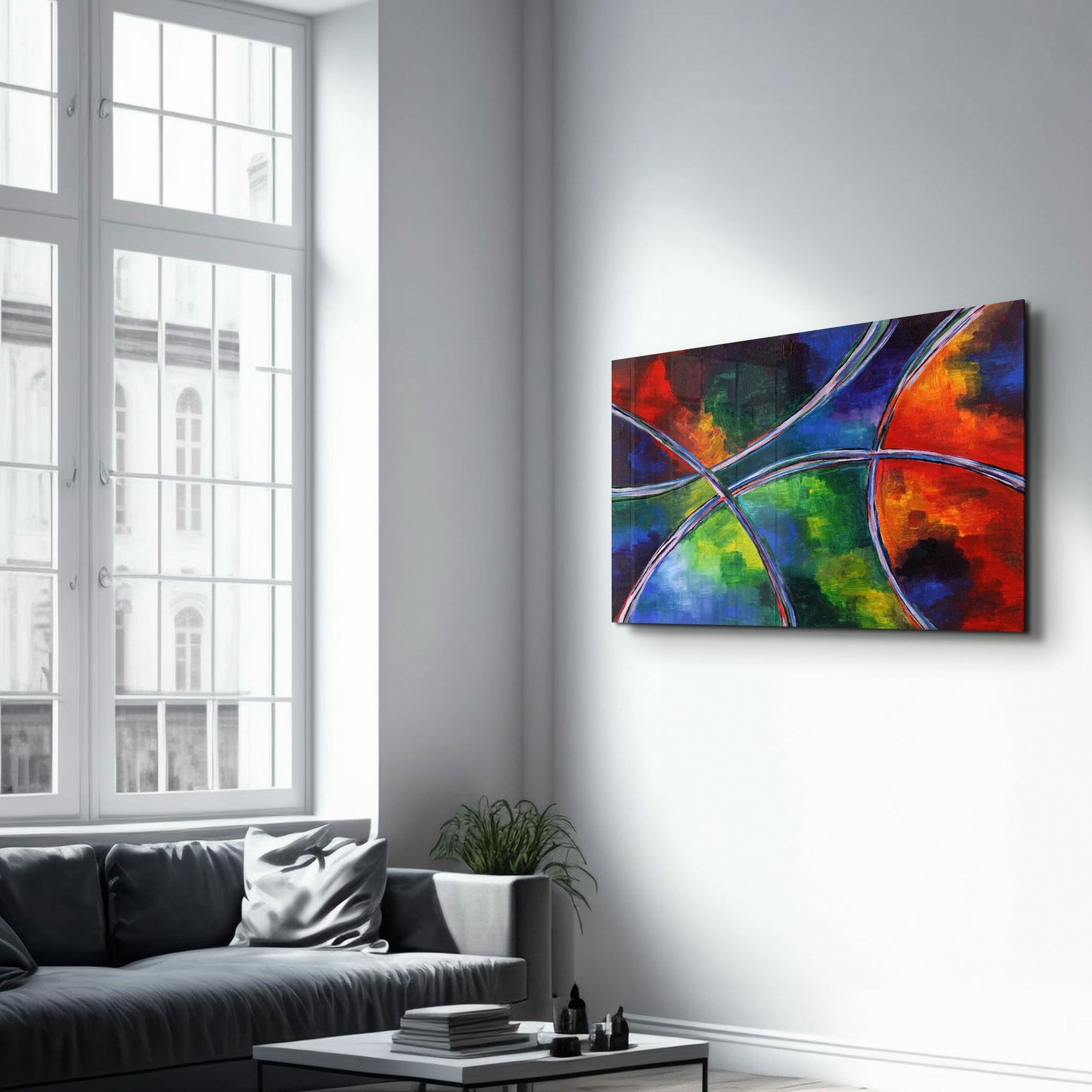 Excellence In Colors | Glass Wall Art - Artdesigna