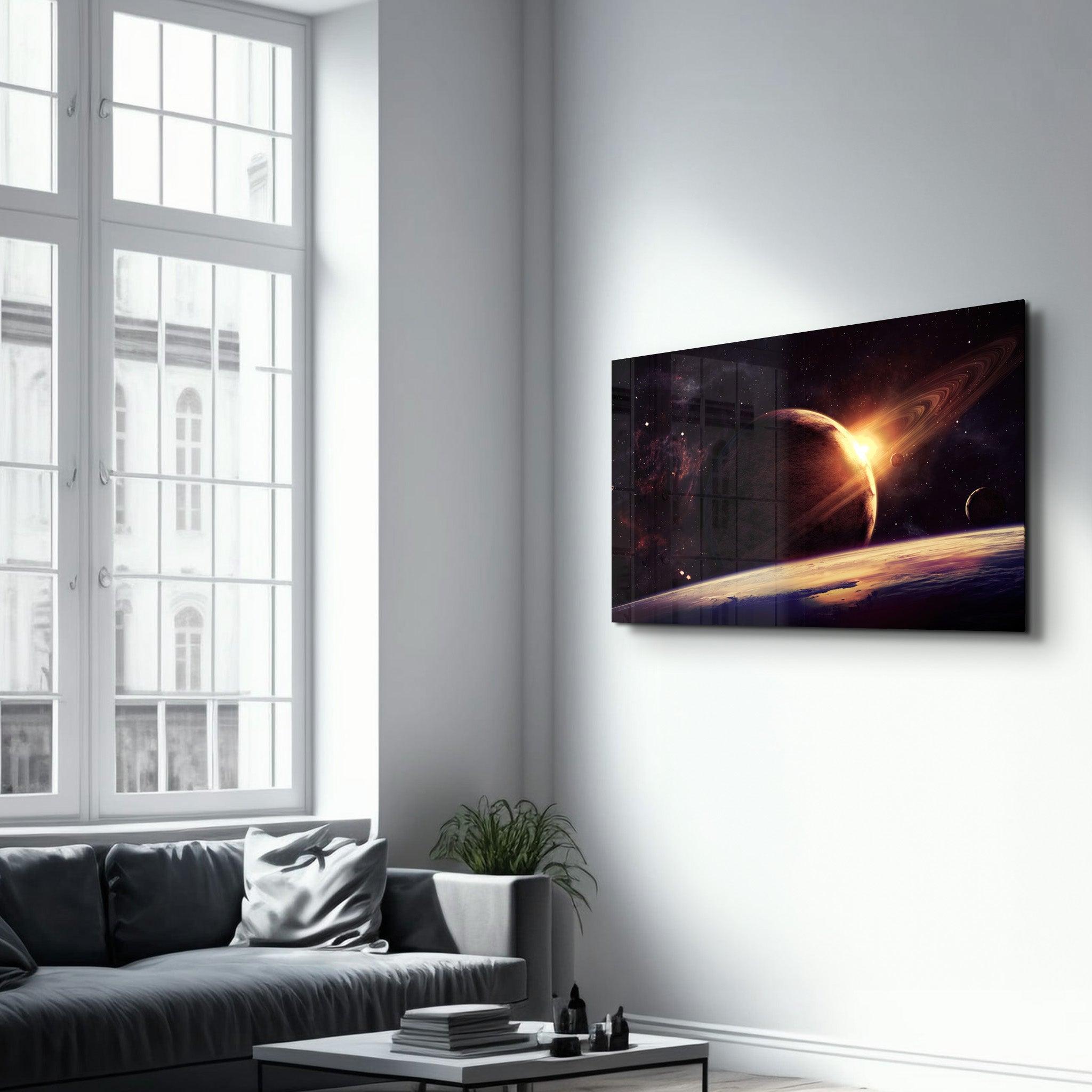 Melodic Universe | Glass Wall Art - Artdesigna