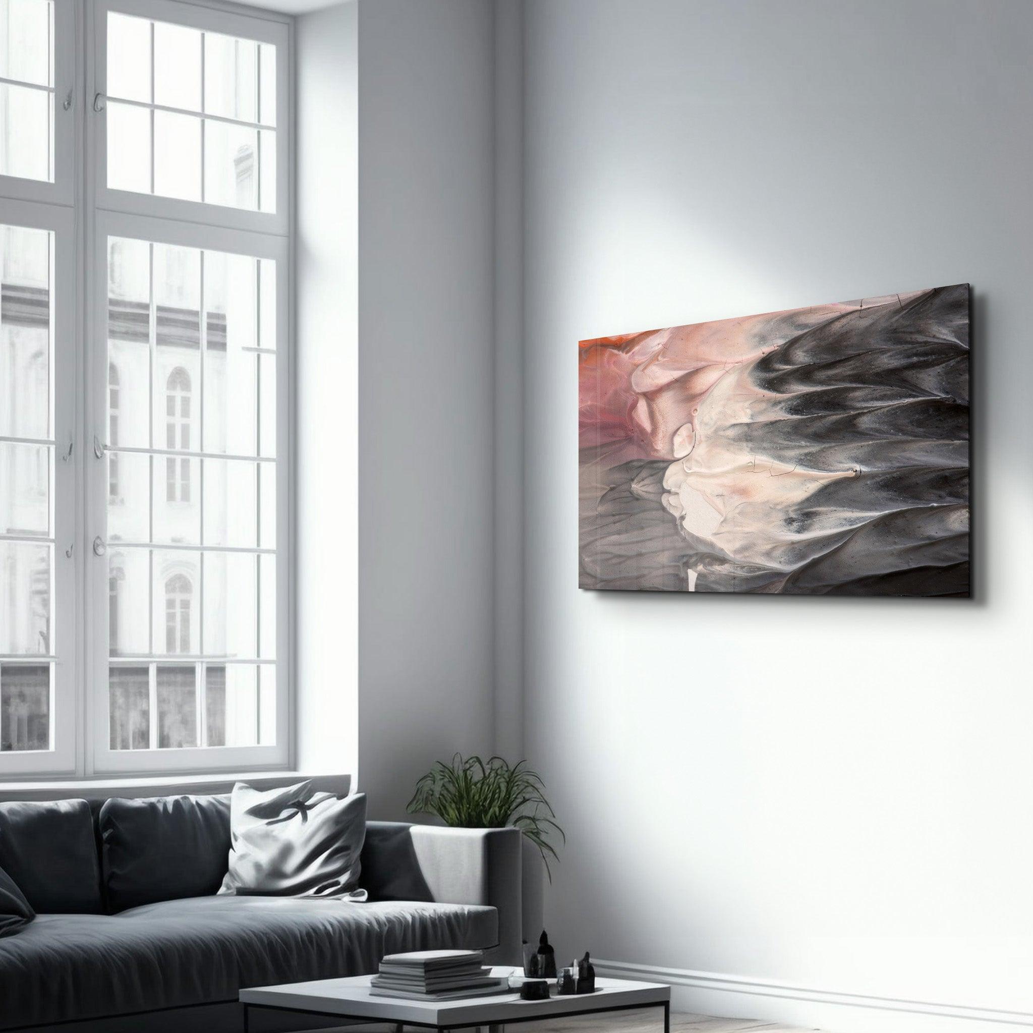 Dreamlike Flow Abstract | Glass Wall Art - Artdesigna