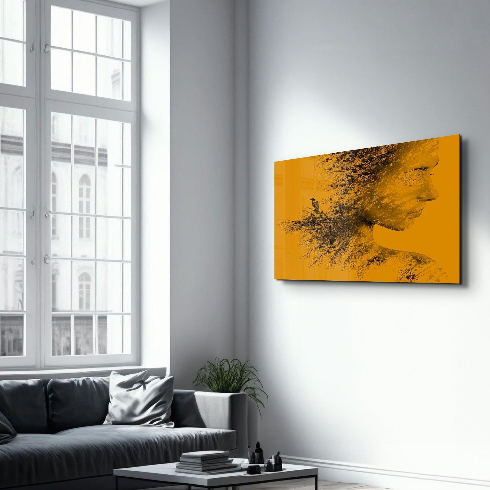 Root V1 | Glass Wall Art - Artdesigna