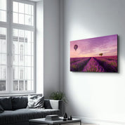 Purple Sky | Glass Wall Art - Artdesigna