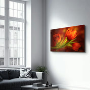 Embers of Spring | Glass Wall Art - Artdesigna