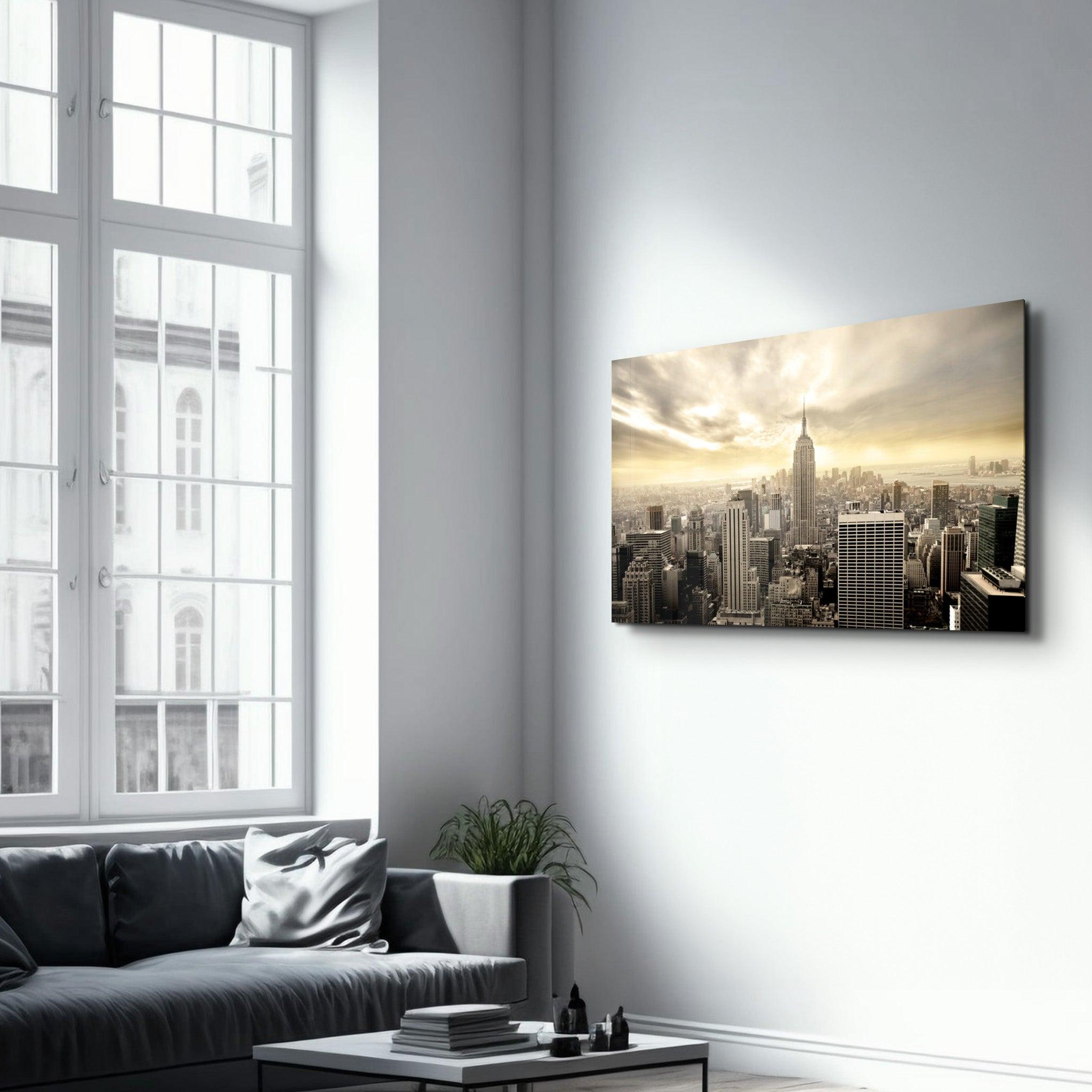 New York (NYC) | Glass Wall Art - Artdesigna