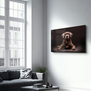 Dog | Glass Wall Art - Artdesigna