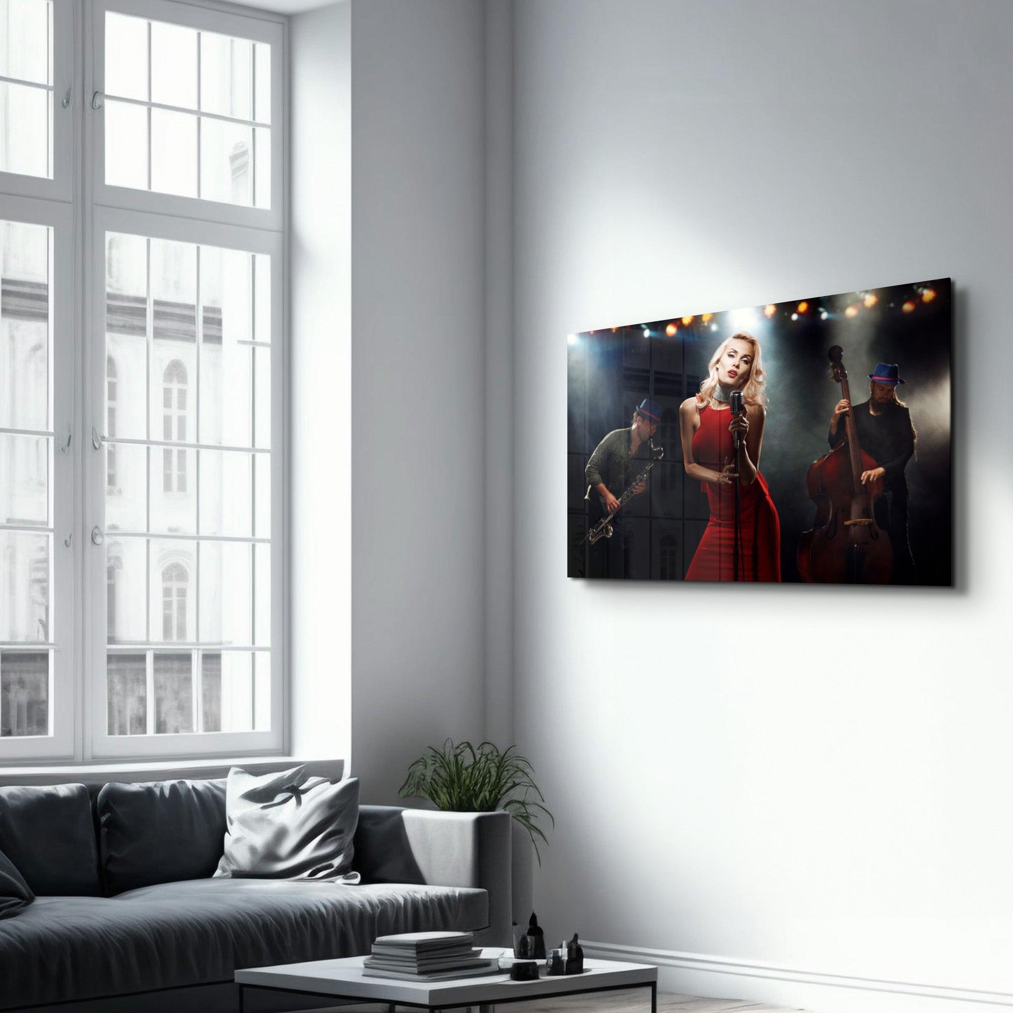 Musician | Glass Wall Art - Artdesigna