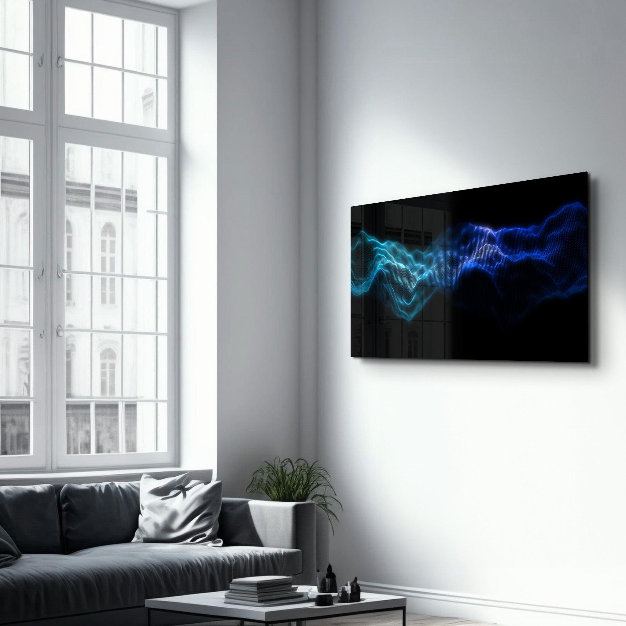 Rhythmic Fog | Glass Wall Art - Artdesigna