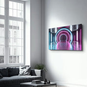 Neon Ring | Glass Wall Art - Artdesigna