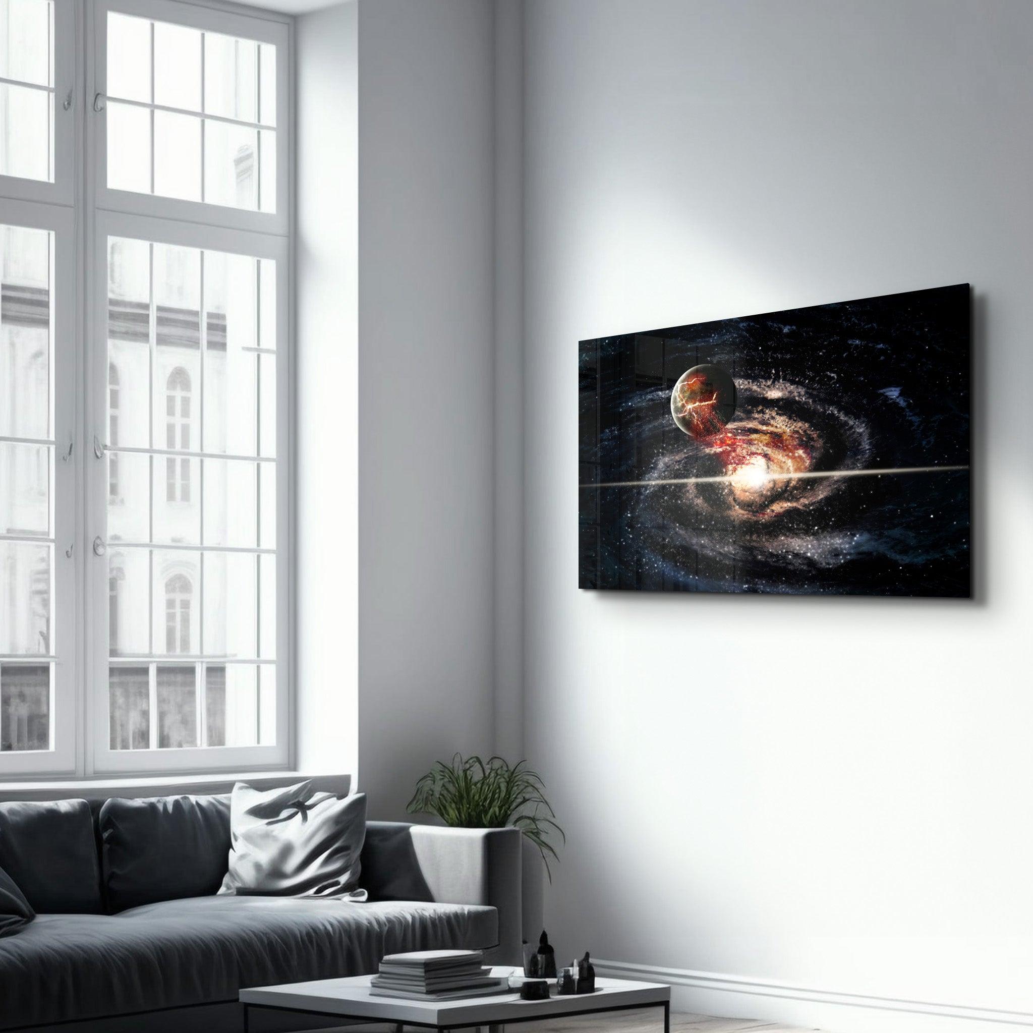 Lost in Space | Glass Wall Art - Artdesigna