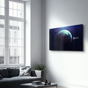 Earth | Glass Wall Art - Artdesigna