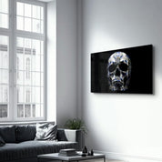 Design Skull | Glass Wall Art - Artdesigna