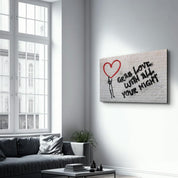 Grab Love | Glass Wall Art - Artdesigna