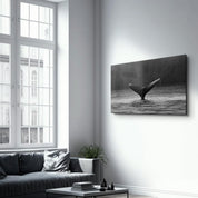 Whale | Designer's Collection Glass Wall Art - Artdesigna