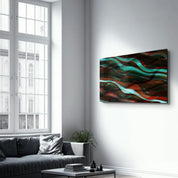 Abstract Lines | Glass Wall Art - Artdesigna