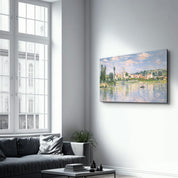 Vétheuil in Summer (1880) by Claude Monet | Glass Wall Art - Artdesigna