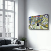 Vincent van Gogh's Stairway at Auvers (1890) | Glass Wall Art - Artdesigna