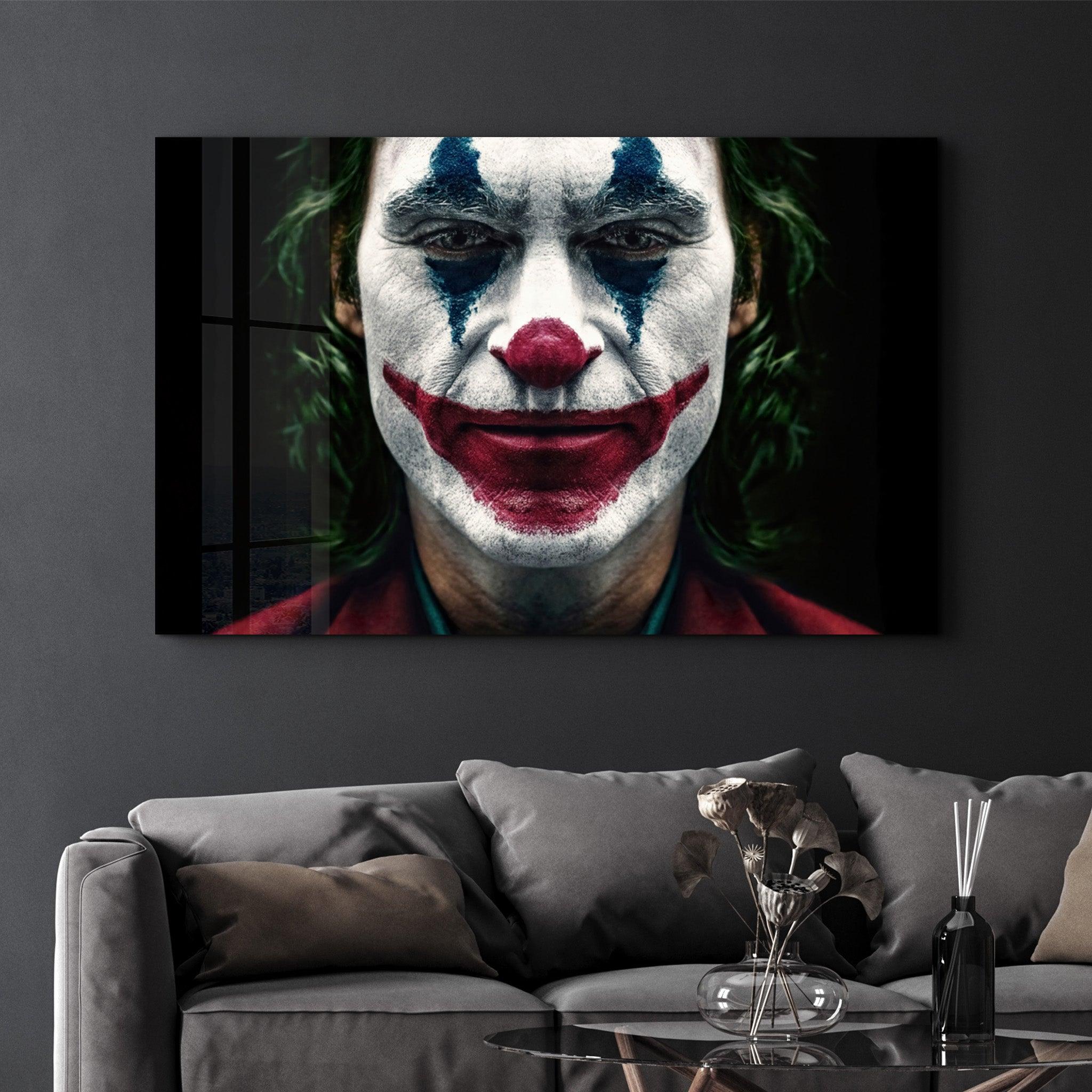 Joker - Smile | Glass Wall Art - Artdesigna