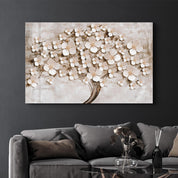 Abstract Flower Pattern | Glass Wall Art - Artdesigna