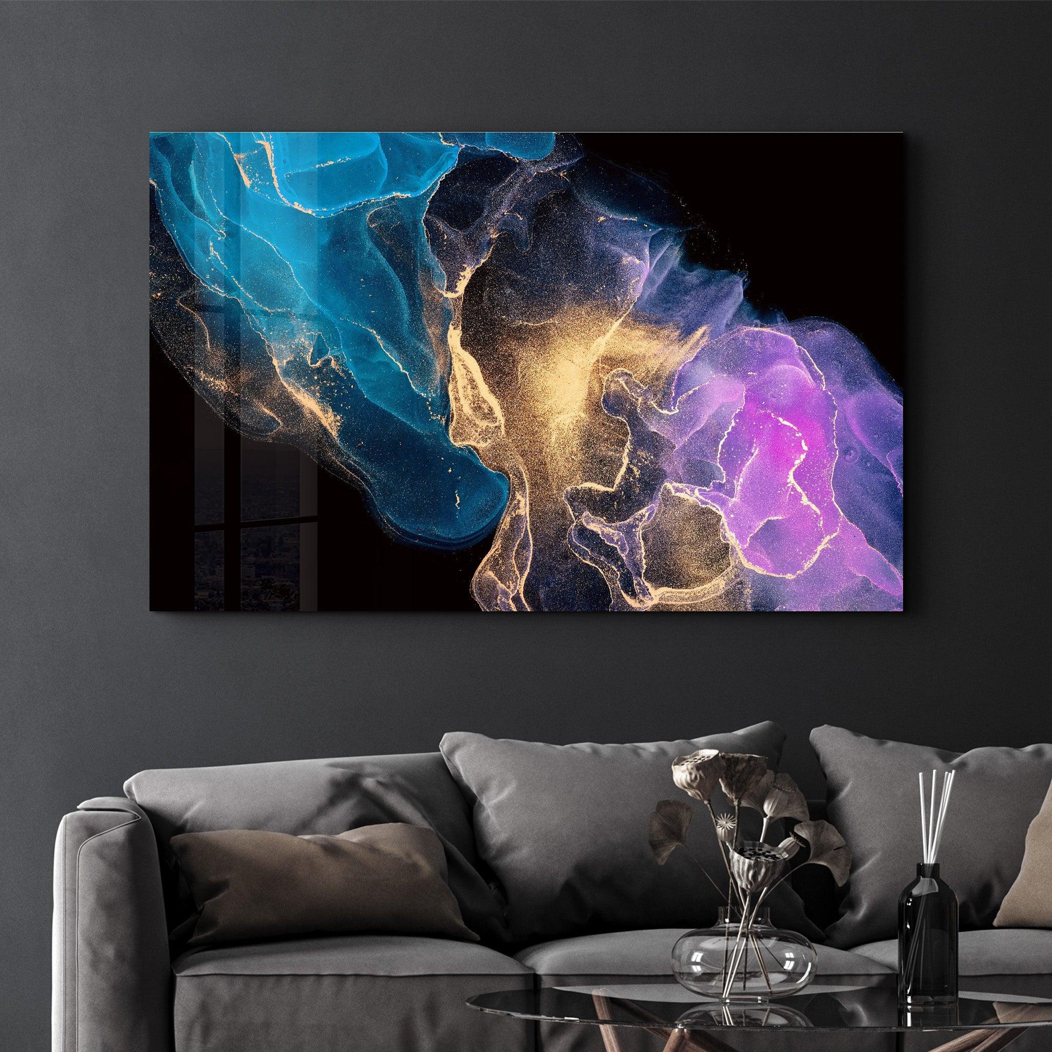 Nebula Dreams | Glass Wall Art - Artdesigna