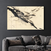 Abstract Brush Strokes | Glass Wall Art - Artdesigna