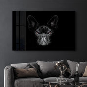 The French Bulldog | Glass Wall Art - Artdesigna