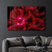 Morning Glory V2 | Glass Wall Art - Artdesigna