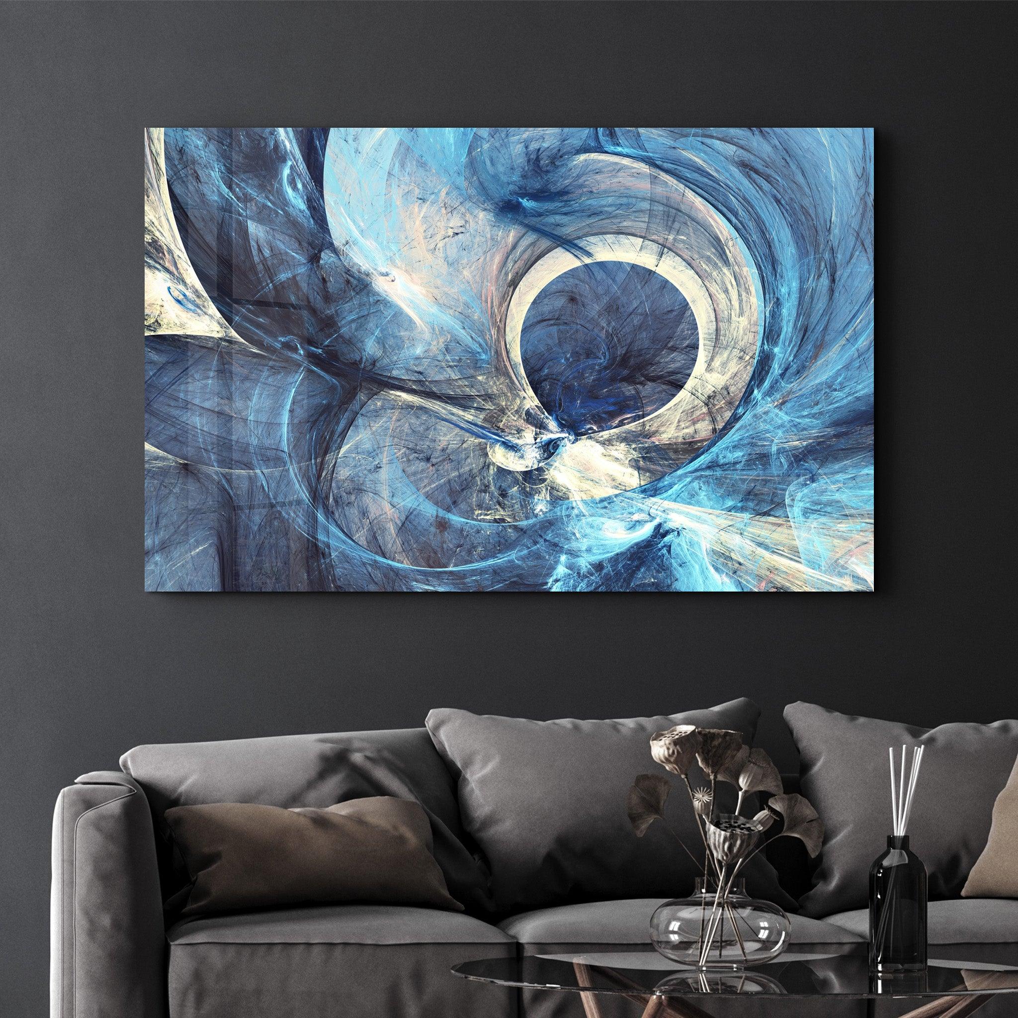 Cosmic Vortex | Glass Wall Art - Artdesigna